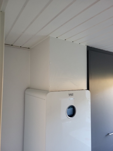 Renovering af hus installation af bosch varmepumpe