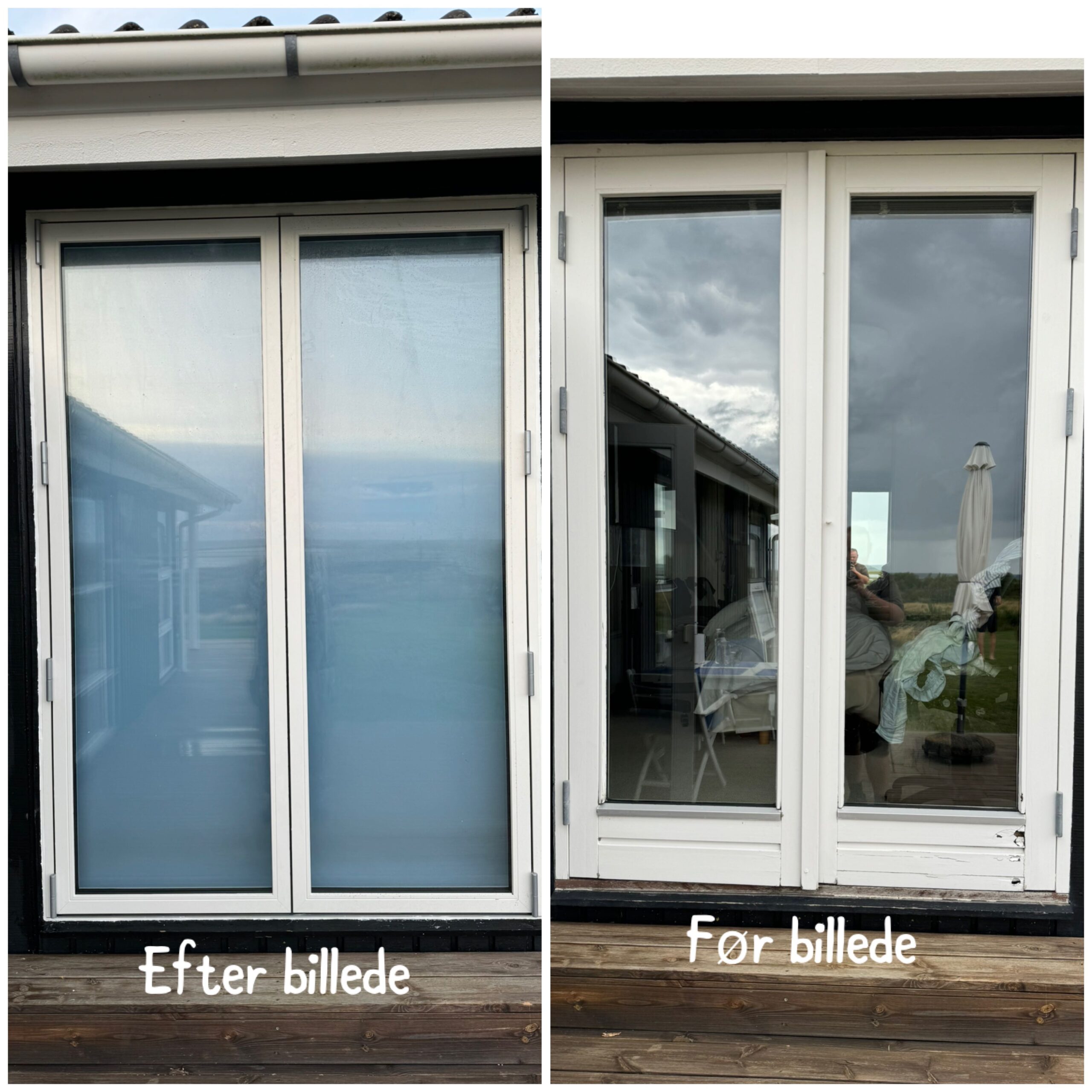 Nye vinduer Renovering af vinduer - før og efter